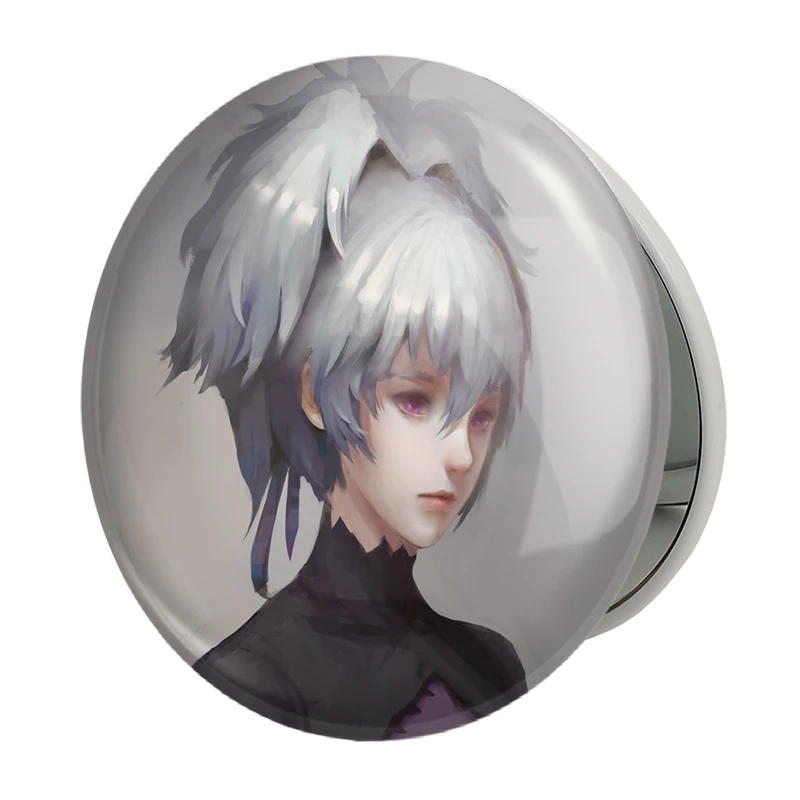 آینه جیبی خندالو طرح  یین انیمه تاریکتر از سیاهی ِDarker Than Black مدل تاشو کد 23454 