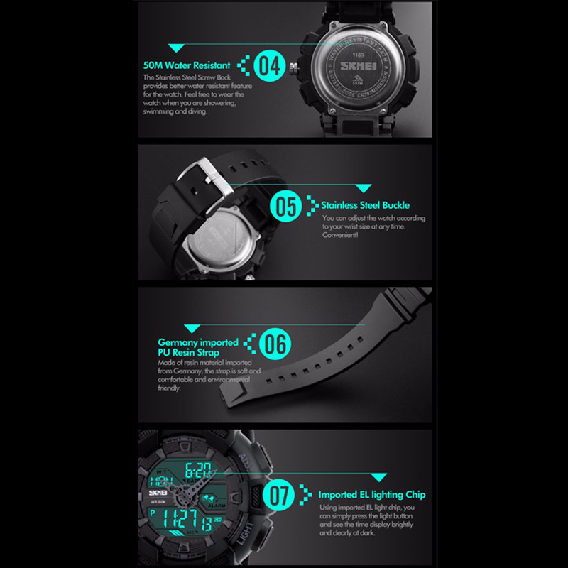 ساعت مچی عقربه ای مردانه اسکمی مدل 1189M-NP ساعت مچی عقربه ای مردانه اسکمی مدل 1189M-NP