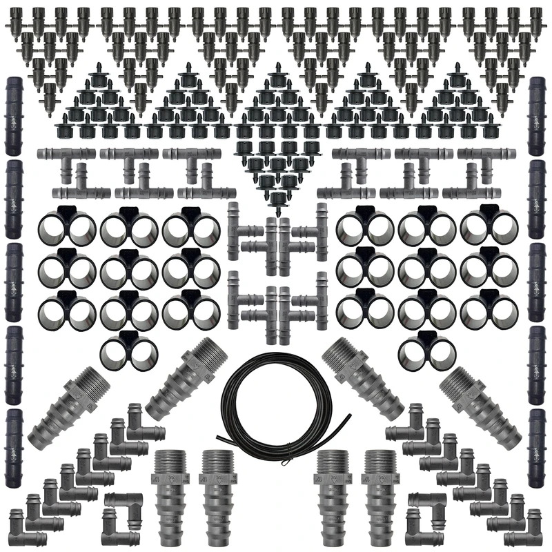 لوازم آبیاری قطره ای روان ریز مدل BETA-199 مجموعه 199 عددی