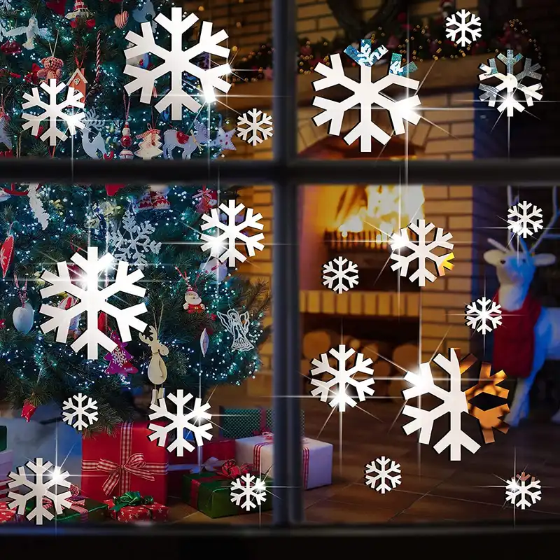 آینه پلکسی گلس آماتیس مدل دانه های برفی