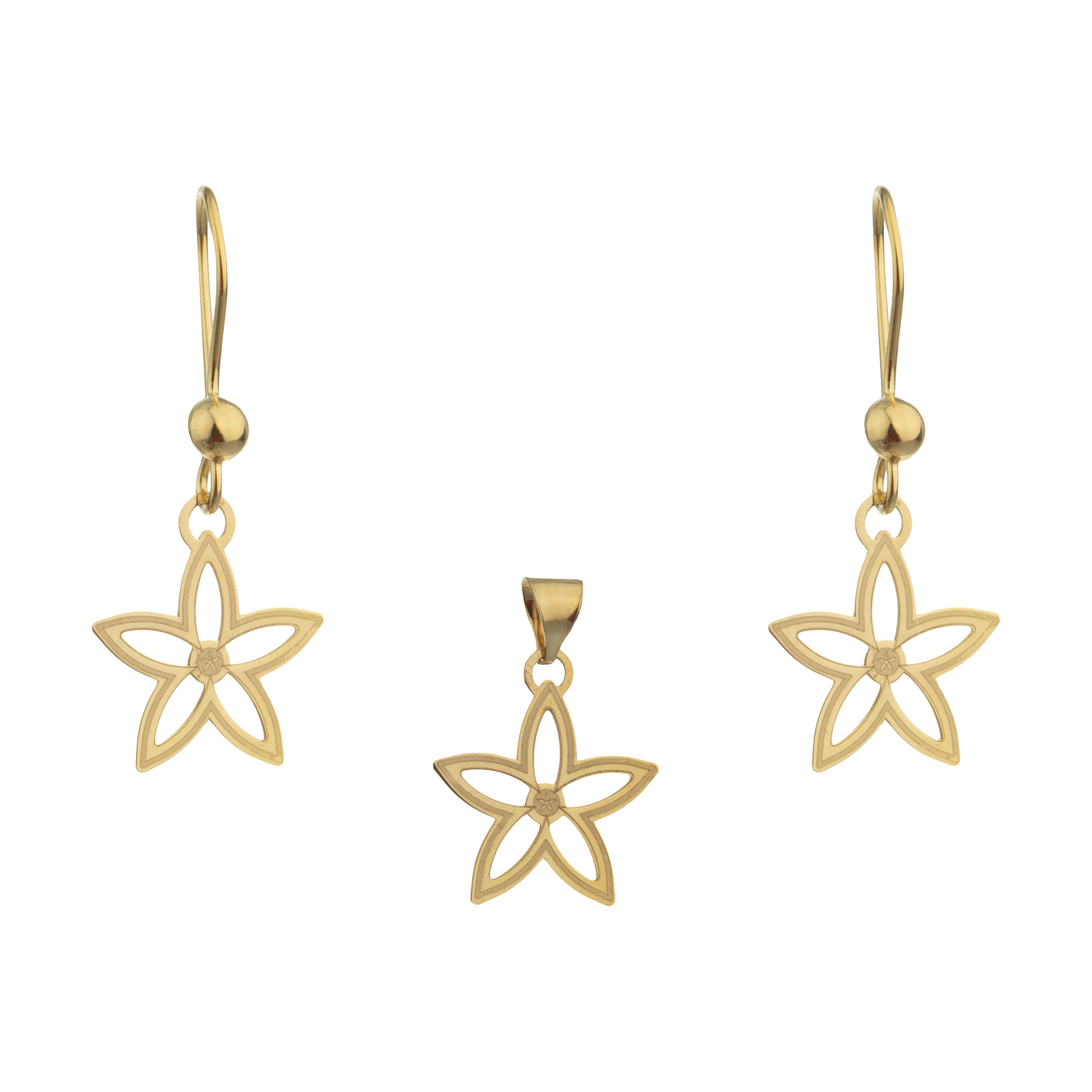 نیم ست طلا 18 عیار زنانه مایا ماهک مدل MS0546