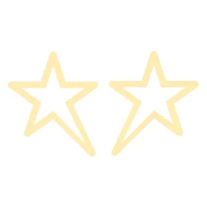 گوشواره طلا 18 عیار زنانه کرابو طرح ستاره مدل Kr5167