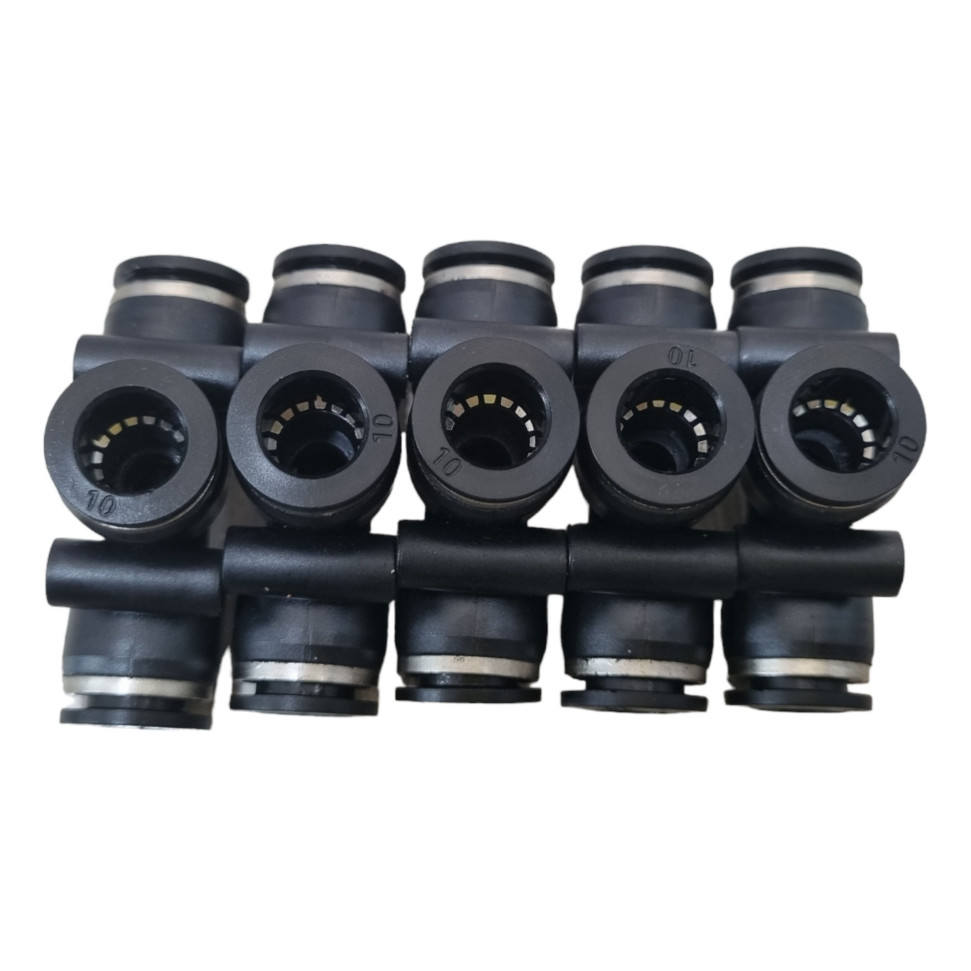 رابط اتصال پنوماتیک مدل سه راهی کد 10-10-10 مجموعه 5 عددی