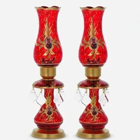 شمعدان مدل لاله شاه عباسی کد 1 بسته 2 عددی
