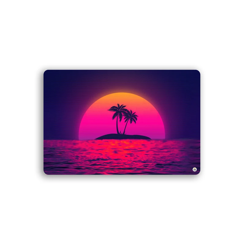 ماوس پد مخصوص بازی شادیت مدل sunset retrowave کد1470 سایز 37*24 سانتی متر