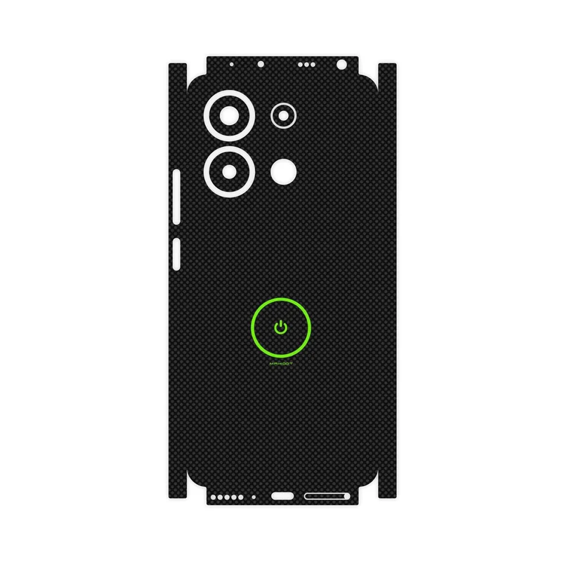 برچسب پوششی ماهوت مدل Minimal Power Button-FullSkin مناسب برای گوشی موبایل شیائومی Redmi Note 13 4G