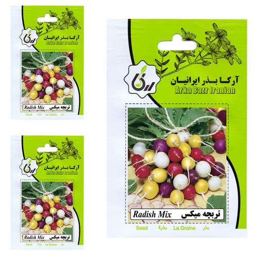  بذر تربچه میکس آرکا بذر ایرانیان کد 84-ARK مجموعه 3 عددی