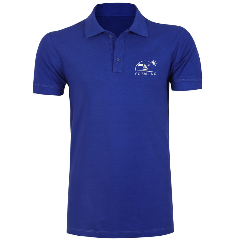 پولوشرت آستین کوتاه مردانه مدل X61 رنگ آبی