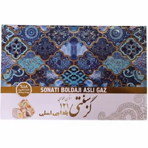 گز لقمه 18 درصد مخلوط گز بلداجی - 250 گرم