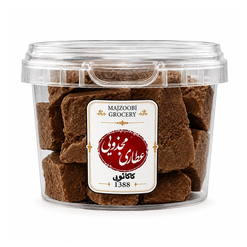 بستنی خشک پفکی کاکائویی عطاری مجذوبی - 50 گرم