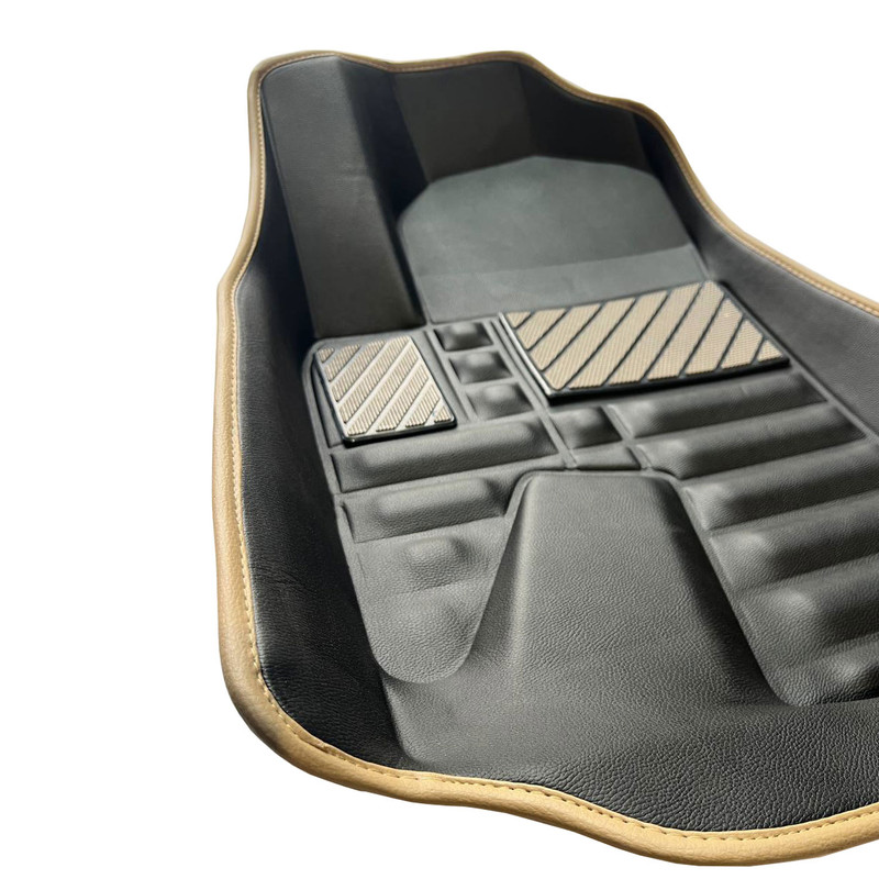 کفپوش پنج بعدی خودرو مدل نواردار مناسب برای سمند سورن به همراه کفپوش صندوق