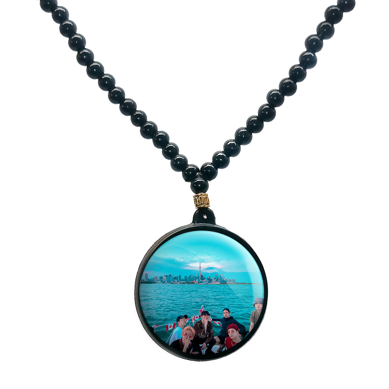 گردنبند پرمانه طرح GOT7 کد pmd.19074مدل دو طرفه