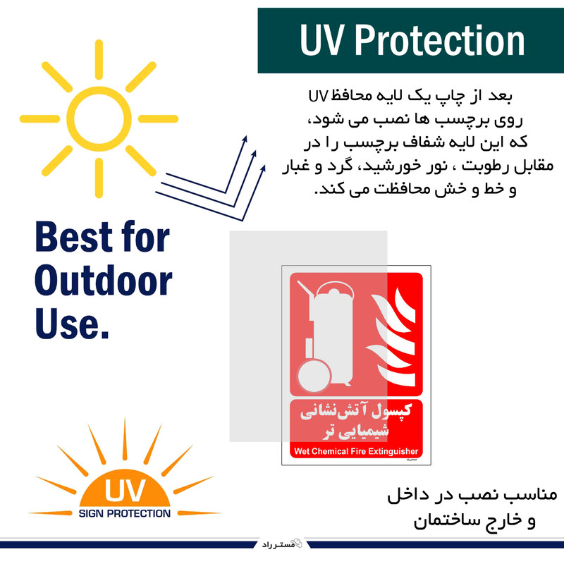 برچسب ایمنی مستر راد طرح کپسول آتش نشانی شیمیایی تر مدل HSE-OSHA-034 برچسب ایمنی مستر راد طرح کپسول آتش نشانی شیمیایی تر مدل HSE-OSHA-034