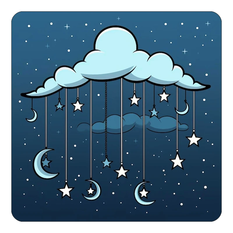 مگنت کاکتی طرح ماه و ستاره مدل mp51124