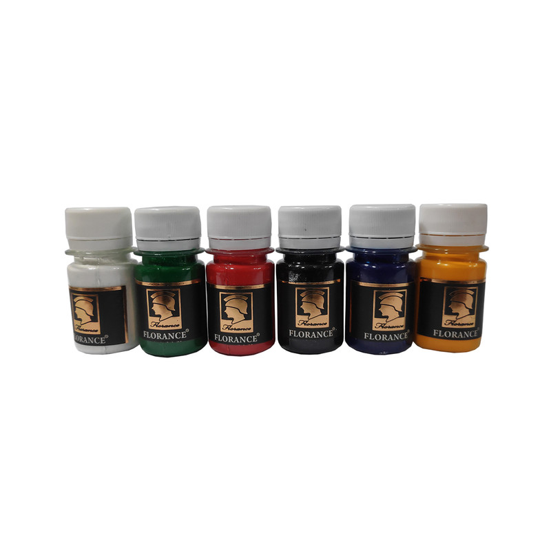 رنگ اکریلیک فلورانس مدل StarColor حجم 30 میلی لیتر بسته 6 عددی