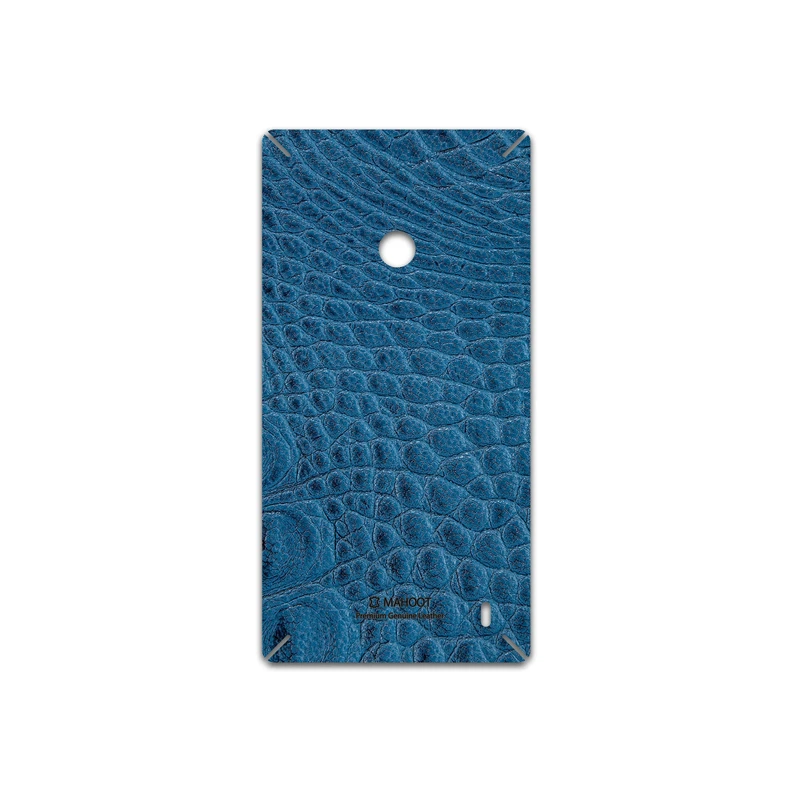 برچسب پوششی ماهوت مدل Blue-Crocodile-Leather مناسب برای گوشی موبایل نوکیا Lumia 520