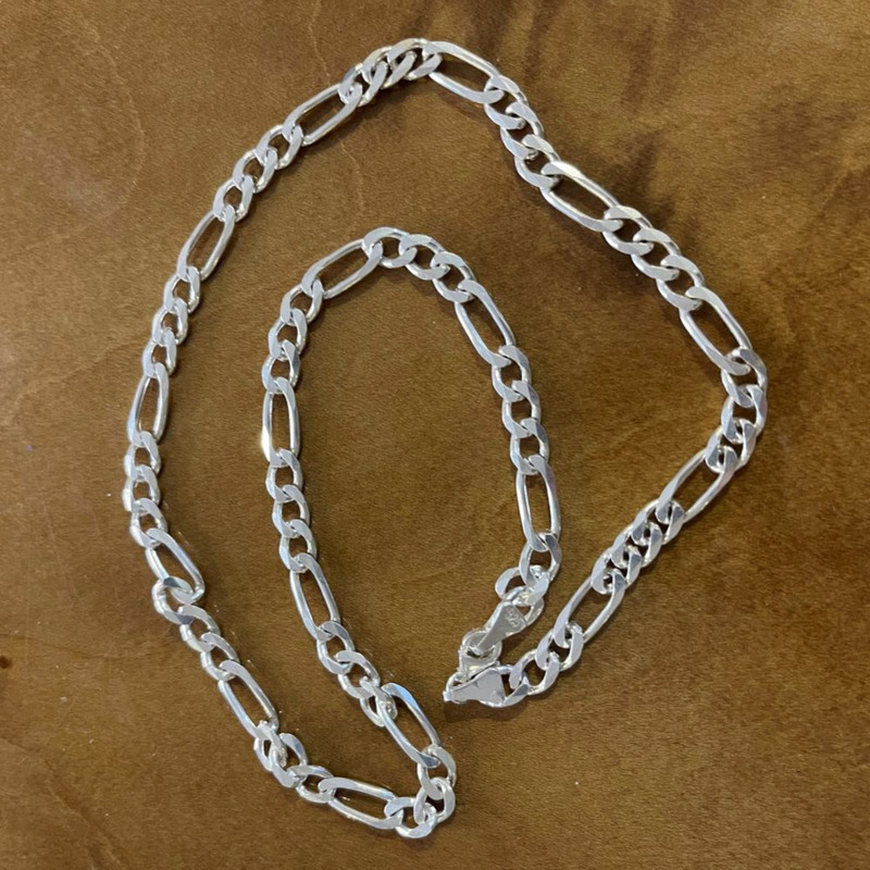 زنجیر نقره مردانه مدل فیگارو ایتالیایی کد arm5701 زنجیر نقره مردانه مدل فیگارو ایتالیایی کد arm5701