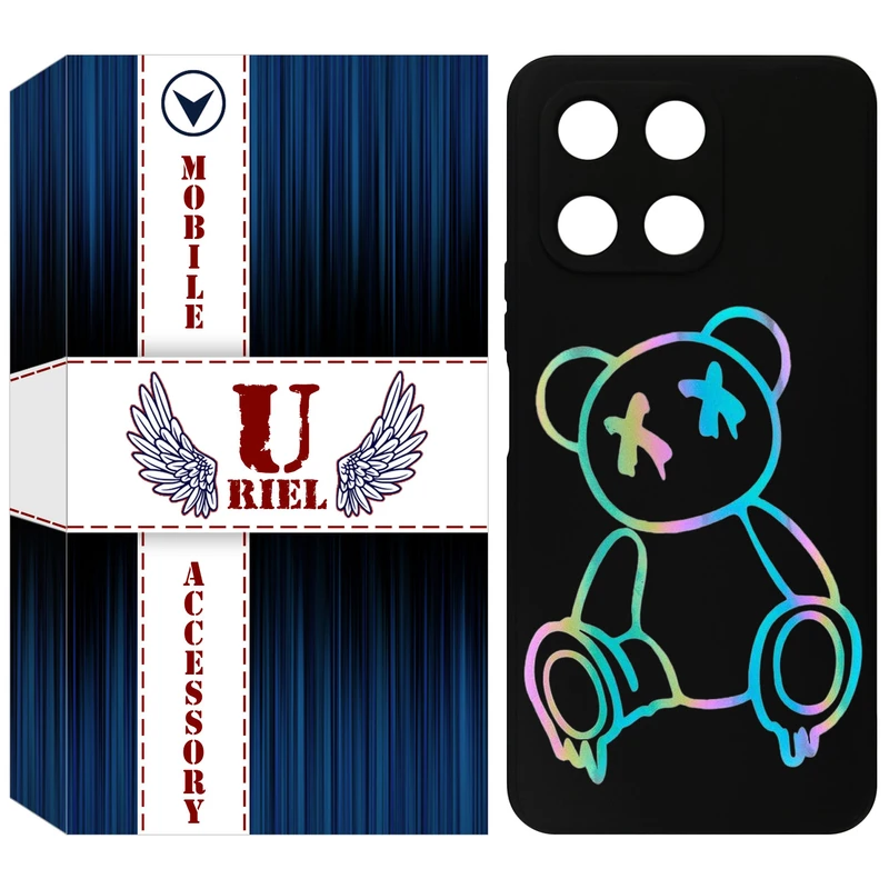 کاور یوریل مدل KSH کد 44 طرح خرس رنگی مناسب برای گوشی موبایل آنر X6A / X6A Plus