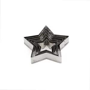 کاتر شیرینی پزی طرح ستاره مدل A-60 مجموعه6عددی