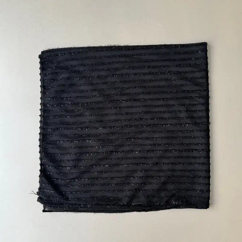 روسری زنانه مدل حریر لمه دار راه راه براق قواره 70