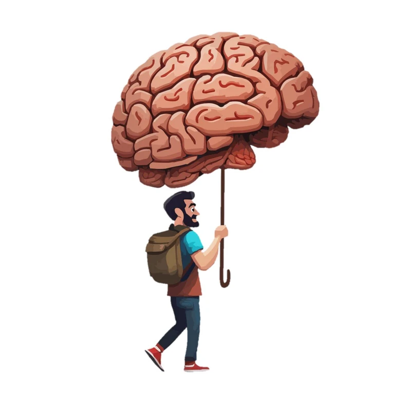 استیکر پارچه و لباس پاد آفرین مدل مغز چتر باران کد‌ 2575 