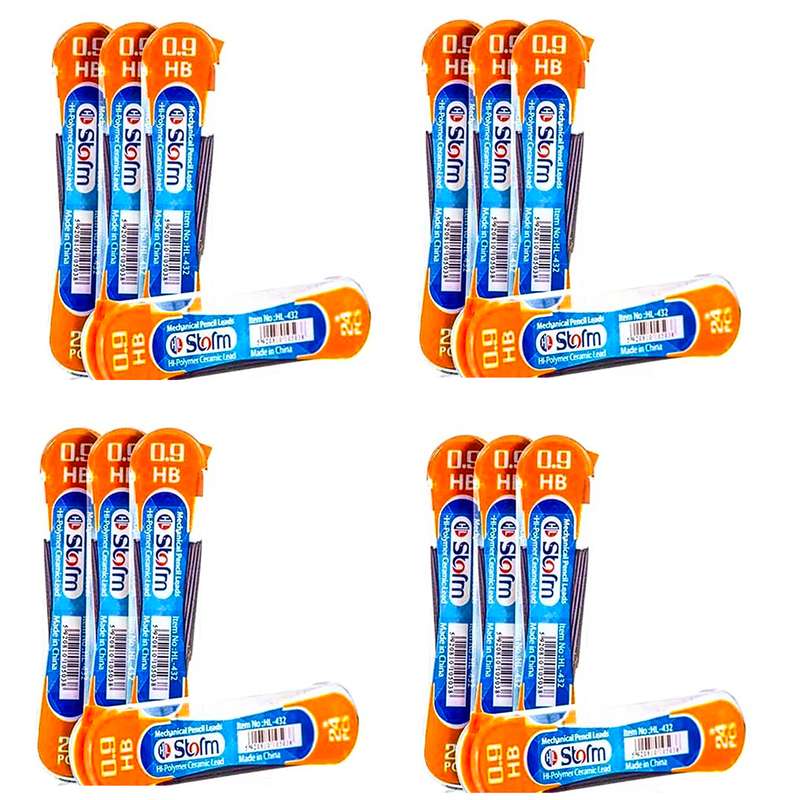 نوک مداد نوکی 0.5 میلی متری استورم کد 432 مجموعه 12 عددی