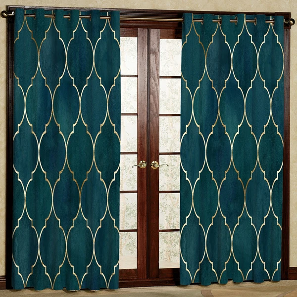 پرده مدل مخمل پانچی کد 7099 سایز 280x140 سانتی متر