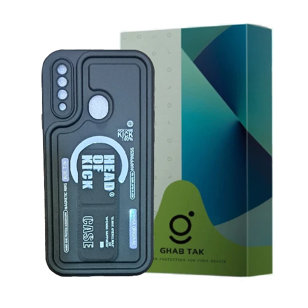 کاور قاب تک مدل سولید استندی طرح دار مناسب برای گوشی موبایل سامسونگ Galaxy A20S 