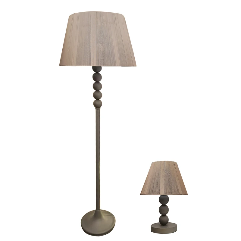 آباژور ایستاده و رومیزی مدل 560.360.GY.NKH بسته 2 عددی