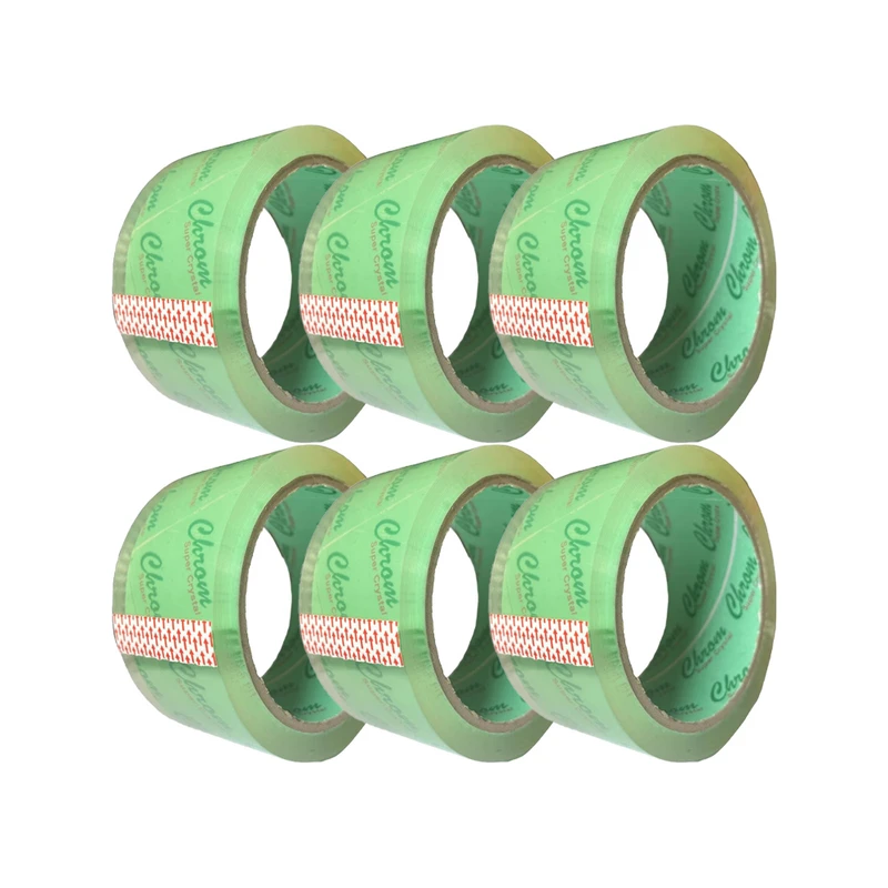 چسب پهن کروم مدل green35-super90 عرض 5 سانتی متر بسته 6 عددی