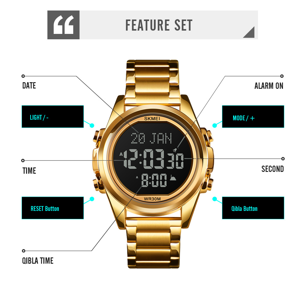 ساعت مچی دیجیتال مردانه اسکمی مدل 1667G  -  - 8
