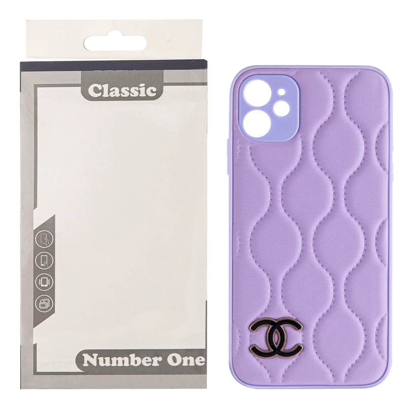 کاور کلاسیک مدل C/H/A/N/E/L طرح پافر بالشتی کد KHO.700 مناسب برای گوشی موبایل اپل IPHONE 11