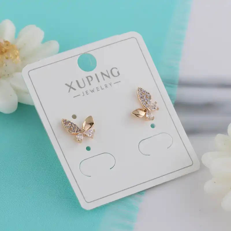 گوشواره زنانه ژوپینگ مدل پروانه کد J744