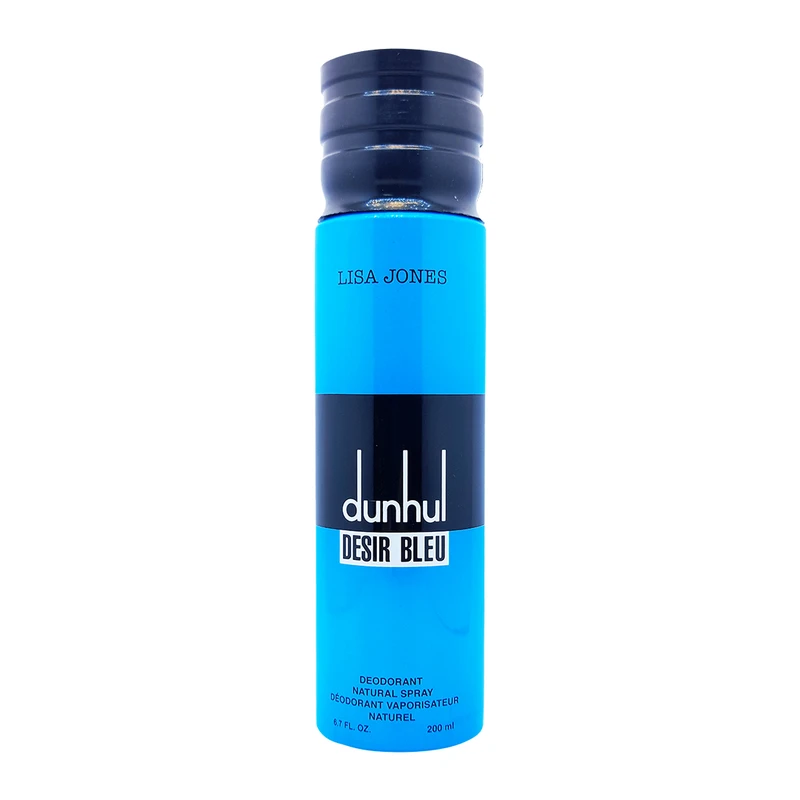 اسپری دئودورانت لیزا جونز مدل Dunhul desir bleu حجم 200 میلی لیتر