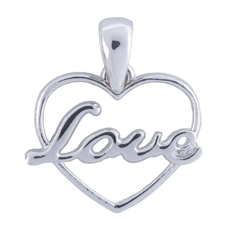 آویز گردنبند نقره زنانه آمیتیس مدل قلب -M142 آویز گردنبند نقره زنانه آمیتیس مدل قلب -M142