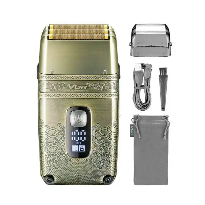 ماشین اصلاح موی صورت و بدن وی جی ار مدل V-697 V-335 V-962 مجموعه 3 عددی