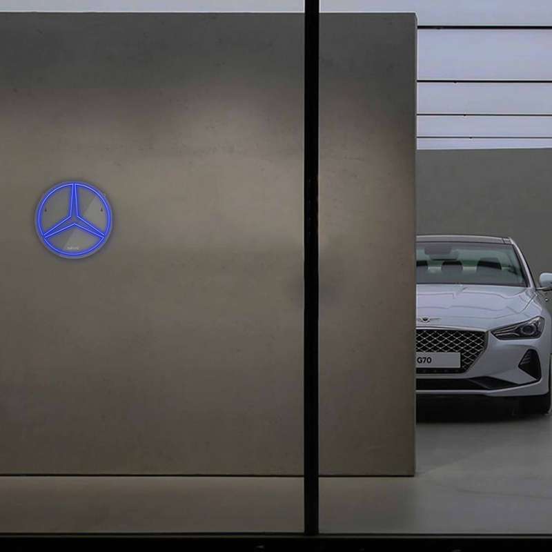 چراغ دیواری نئون دیزاین طرح Benz_BL