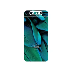 MAHOOT Green Feather Cover Sticker for Samsung Galaxy A80
