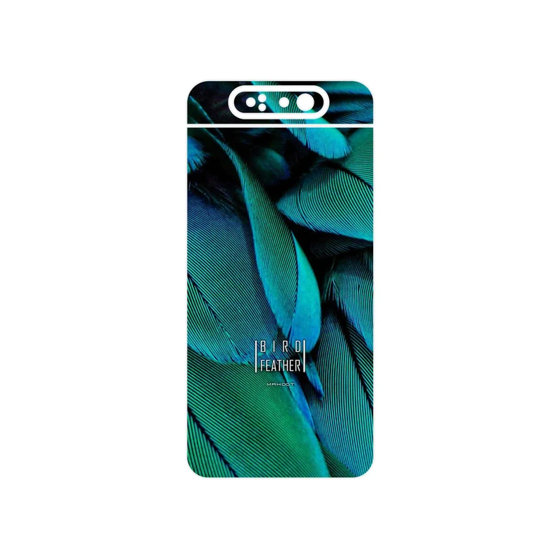 برچسب پوششی ماهوت مدل Green Feather مناسب برای گوشی موبایل سامسونگ Galaxy A80