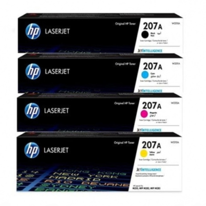 کارتریج تونر پرینتر اچ پی مدل 207A مجموعه 4 عددی