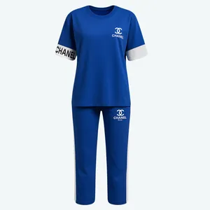 ست تی شرت آستین کوتاه و شلوار راحتی زنانه مدل دینا 01