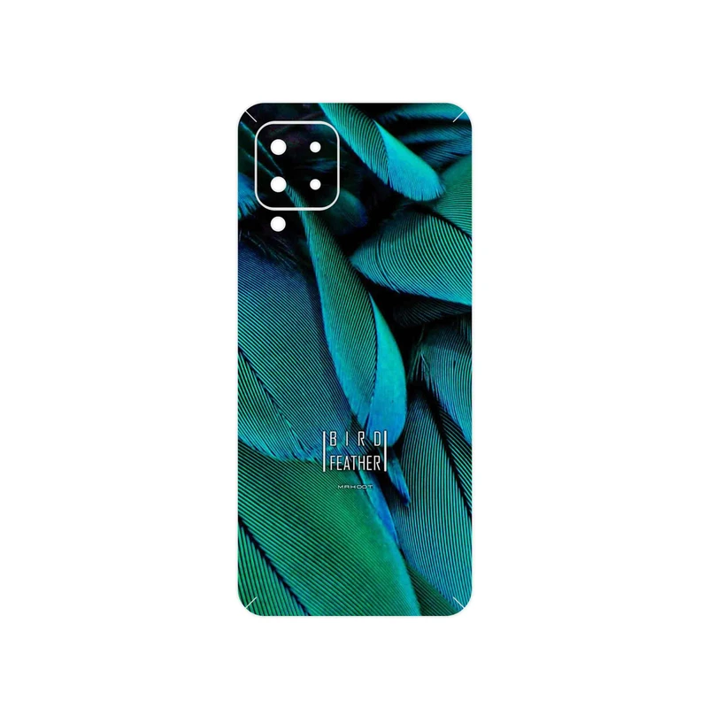 برچسب پوششی ماهوت مدل Green Feather مناسب برای گوشی موبایل سامسونگ Galaxy M22