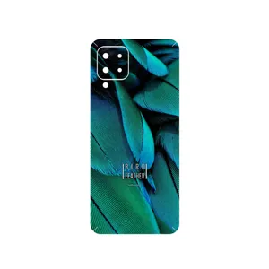 MAHOOT Green Feather Cover Sticker for Samsung Galaxy M22