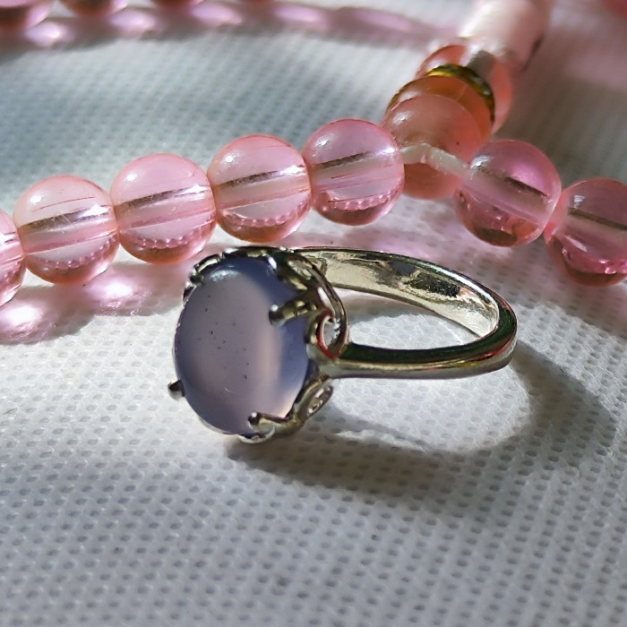 انگشتر نقره زنانه مدل عقیق یمانی کبود کد 330 انگشتر نقره زنانه مدل عقیق یمانی کبود کد 330