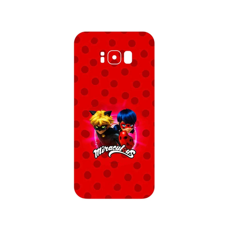 برچسب پوششی ماهوت مدل Ladybug and Cat Noir مناسب برای گوشی موبایل سامسونگ Galaxy S8 Plus