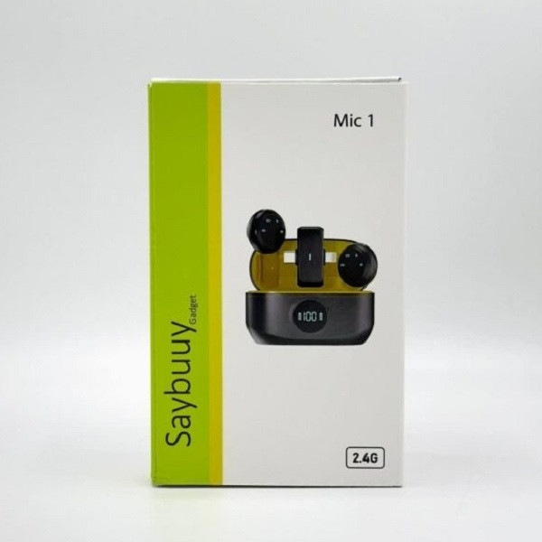 میکروفون حرفه‌ای بی‌سیم سی بای مدل Mic1، مناسب ضبط دو نفره با درگاه USB Type C