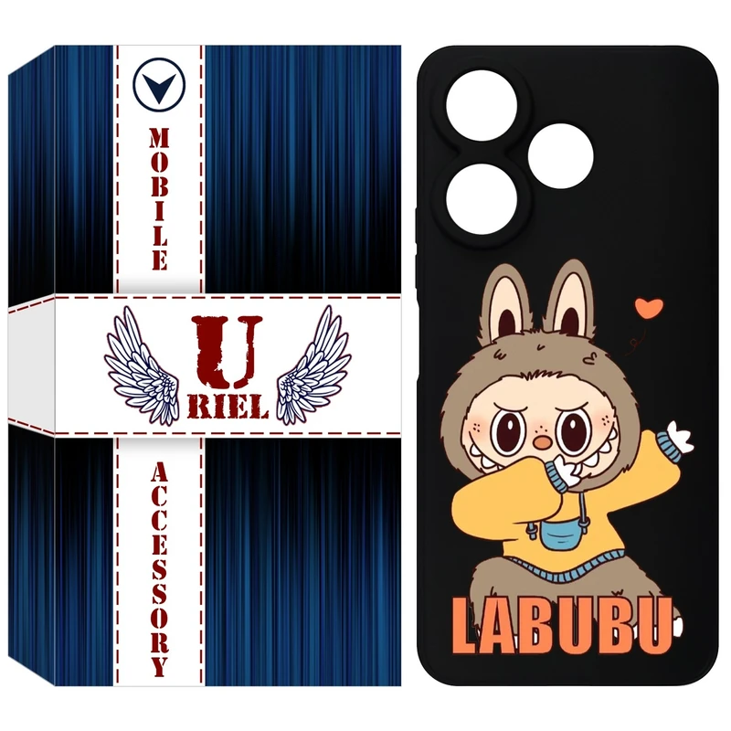 کاور یوریل مدل KSH کد 104 طرح عروسک لبوبو مناسب برای گوشی موبایل شیائومی Redmi 13x / 13 4G / Poco M6 4G