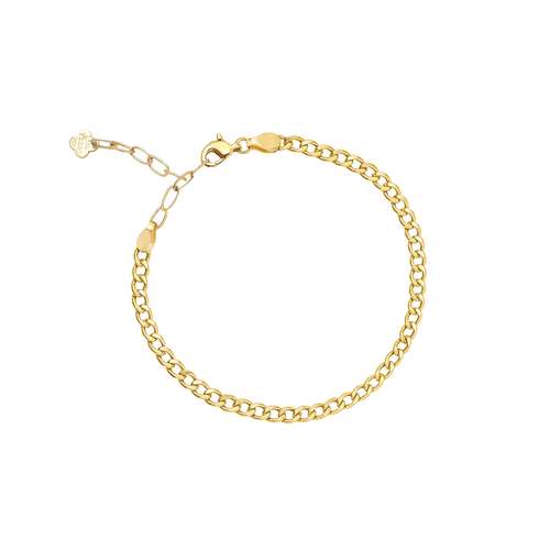 دستبند زنجیری طلا 18 عیار زنانه ماوی گالری مدل کارتیه مینی