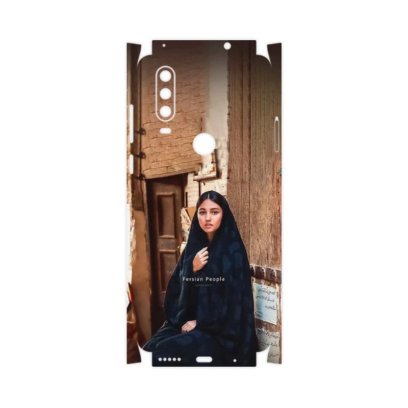 برچسب پوششی ماهوت مدل Portrait of an Iranian Woman-FullSkin مناسب برای گوشی موبایل موتورولا One Action