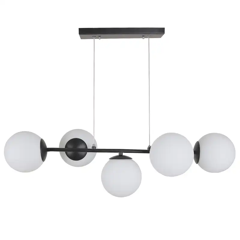 لوستر پنج شعله چشمه نور کد AC1230/5-WT